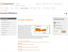 Tablet Screenshot of ir.caesarstone.com